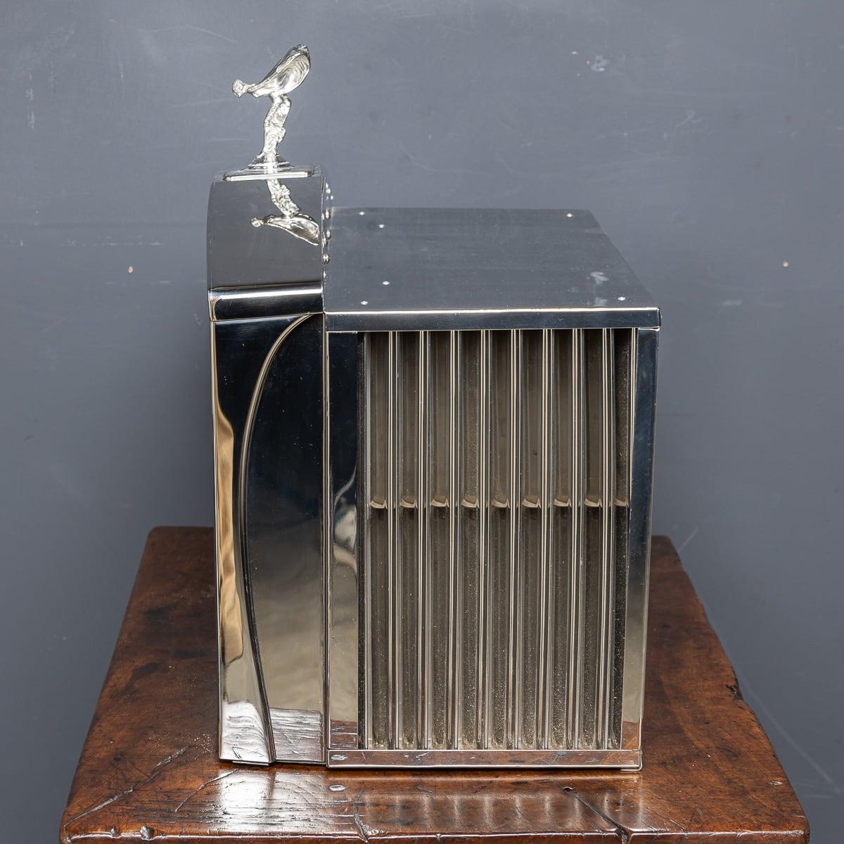 British Vintage 20th Century Rolls Royce Radiator Grille Humidor & Accessory Case For Sale