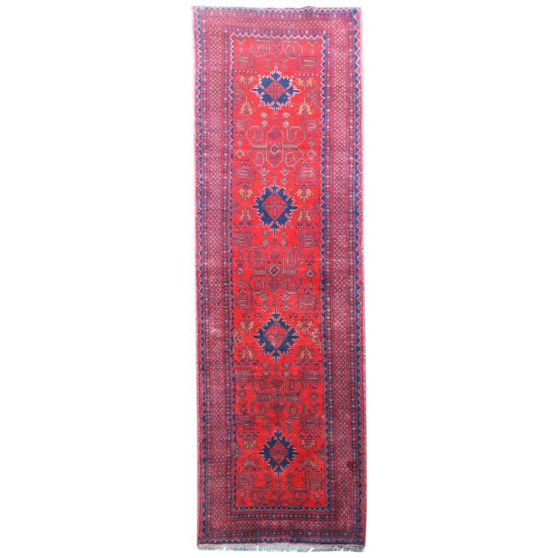 Rust Rombo Runner Rug by Studio MLR For Sale at 1stDibs