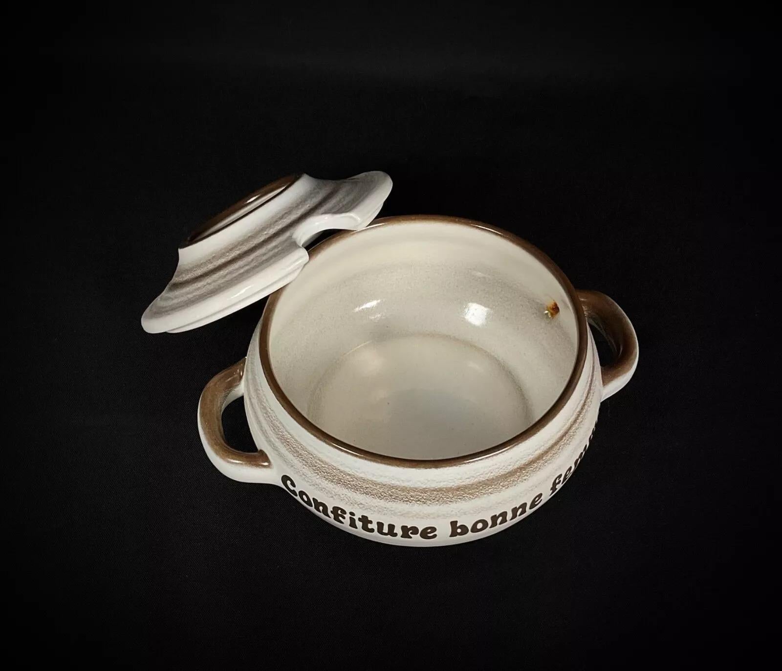 Vintage 20. Jahrhundert Salins Frankreich Marmeladenglas - 
