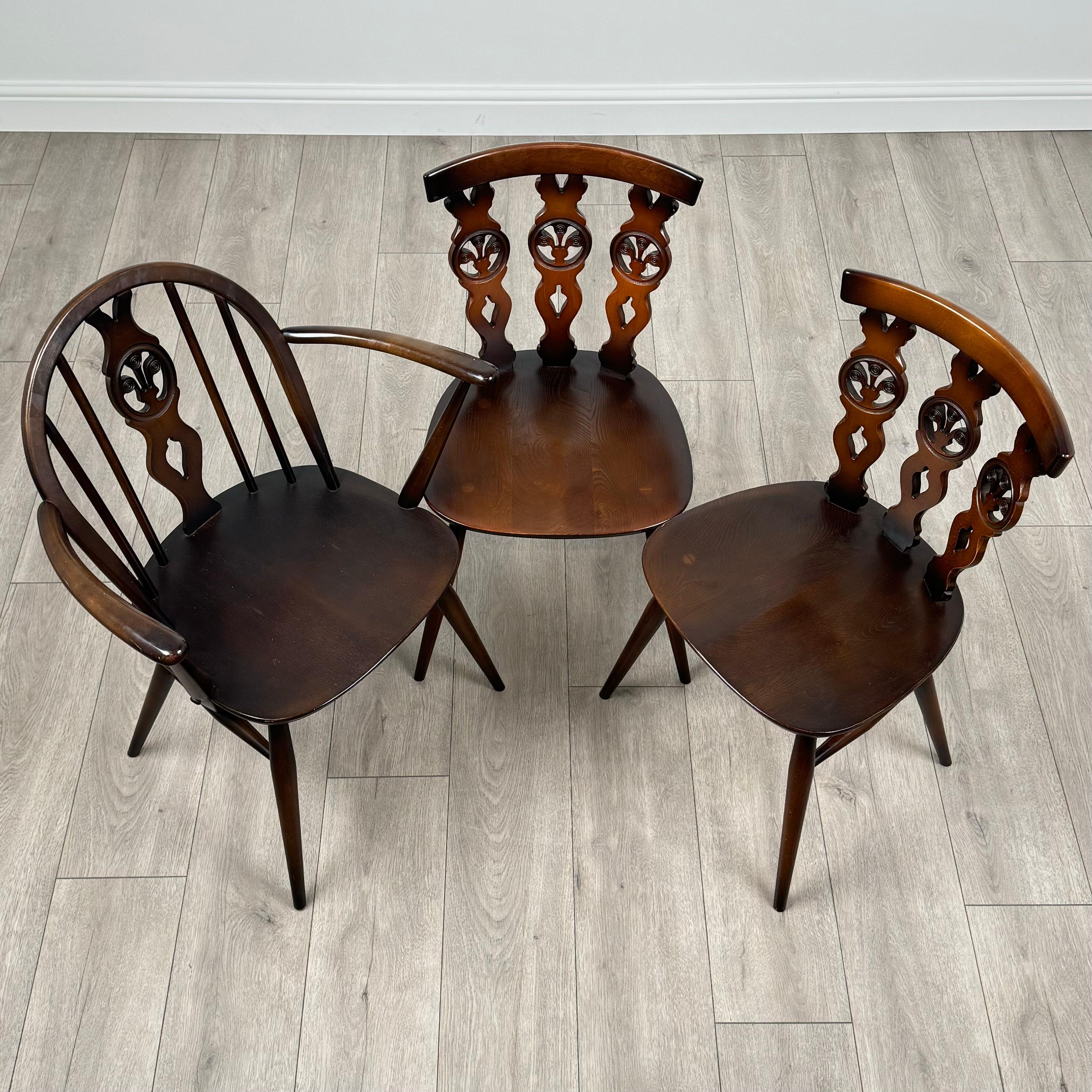 Set di 6 sedie da pranzo Ercol del XX secolo in olmo ( REF AFS-3614 ) in vendita 5