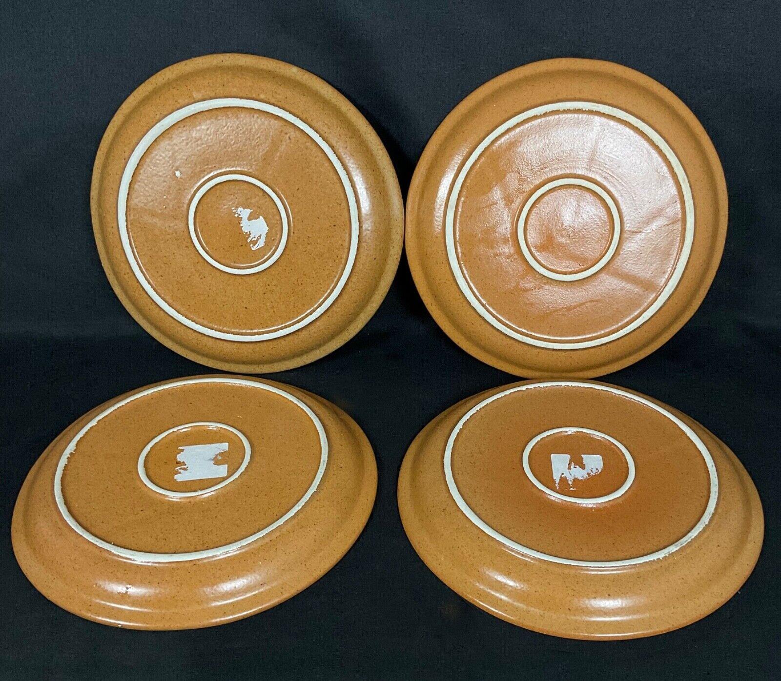 Set di 8 piatti da fonduta vintage del XX secolo - Gres - 2Y518 In condizioni buone in vendita a Bordeaux, FR
