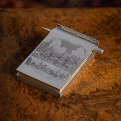 Vintage 20th Century Solid Silver Notepad & Pencil, Asprey Of London c.1974