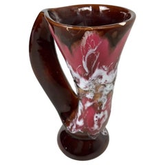 Vintage 20th Century Soliflore Vase – Vallauris "Arc en Ciel" Style - 2Y488