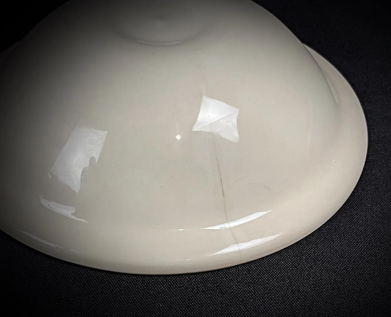 Vintage 20th-Century Spiral Blue and Green Ceramic Catchall Dish - 2Y317 In Good Condition For Sale In Bordeaux, FR