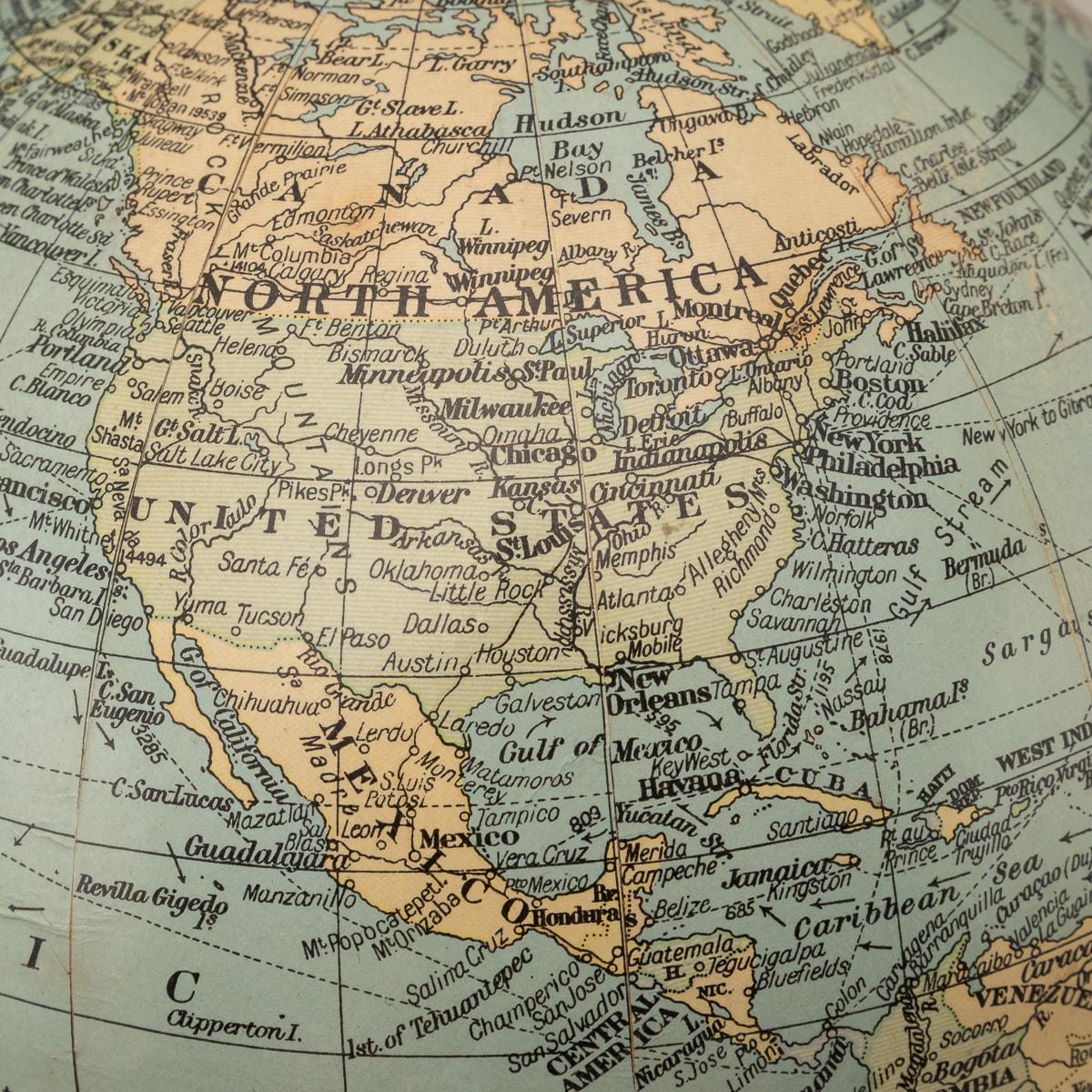 Vintage 20th Century Terrestrial Globe By Geographica Of Fleet St, London c.1960 3