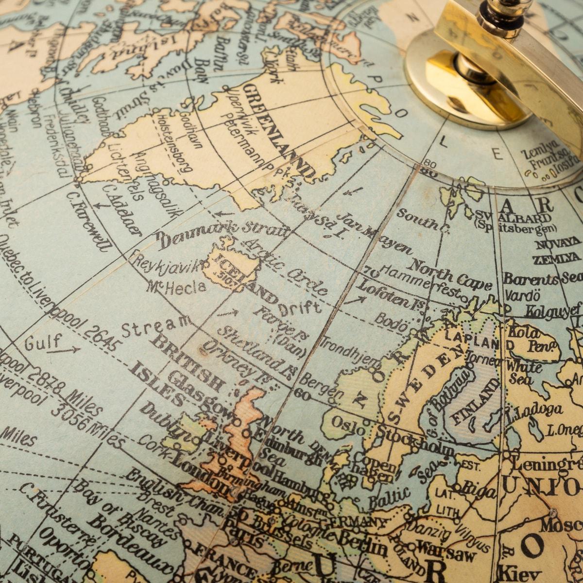 Vintage 20th Century Terrestrial Globe By Geographica Of Fleet St, London c.1960 4