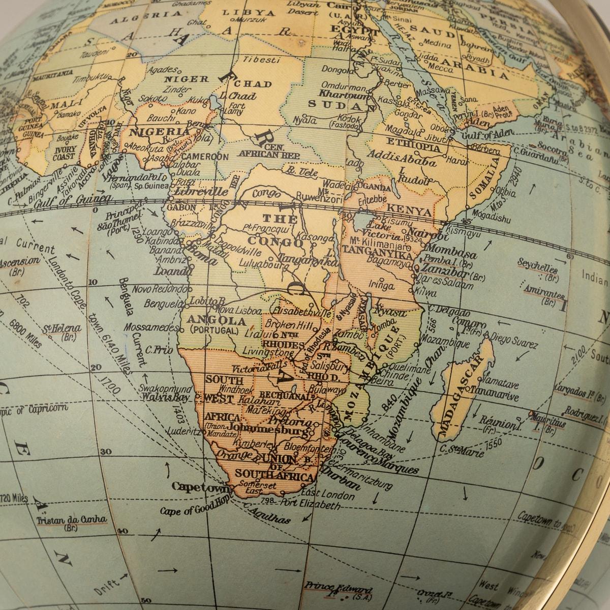 Vintage 20th Century Terrestrial Globe By Geographica Of Fleet St, London c.1960 8