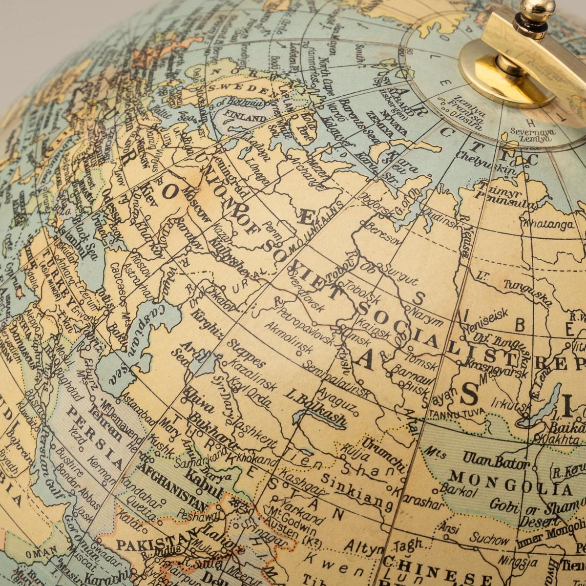 Vintage 20th Century Terrestrial Globe By Geographica Of Fleet St, London c.1960 9