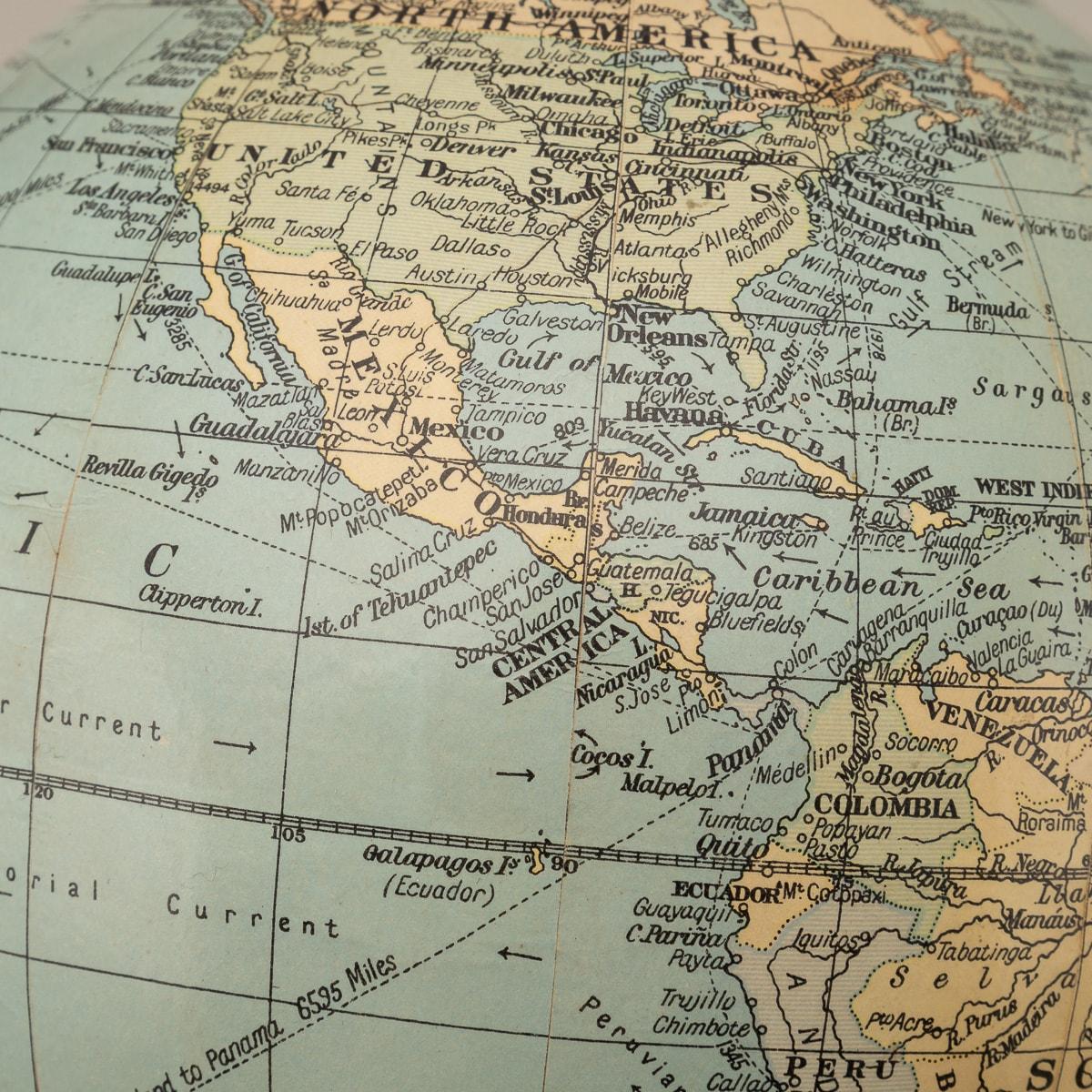 Vintage 20th Century Terrestrial Globe By Geographica Of Fleet St, London c.1960 2