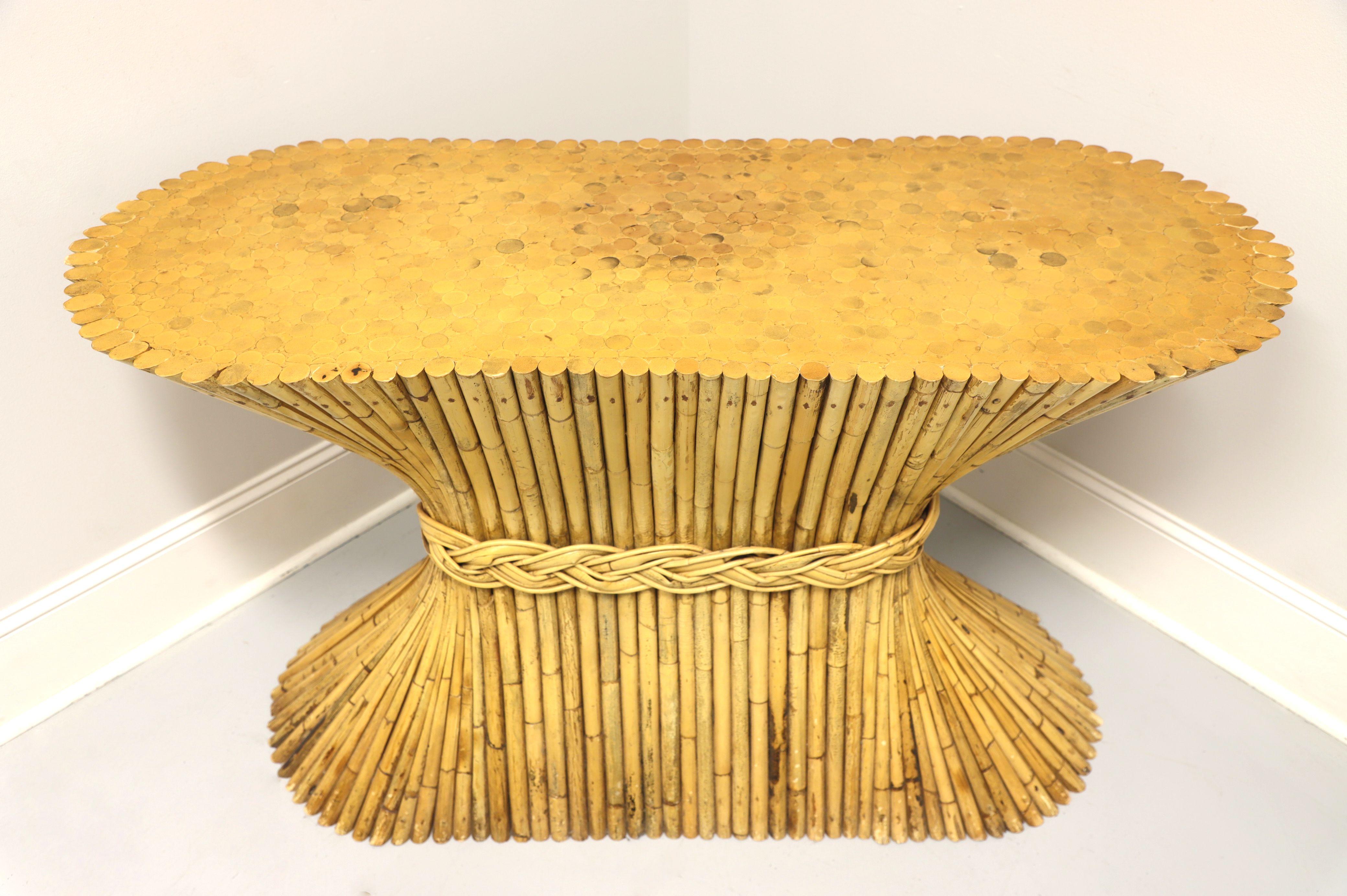 bamboo pedestal table
