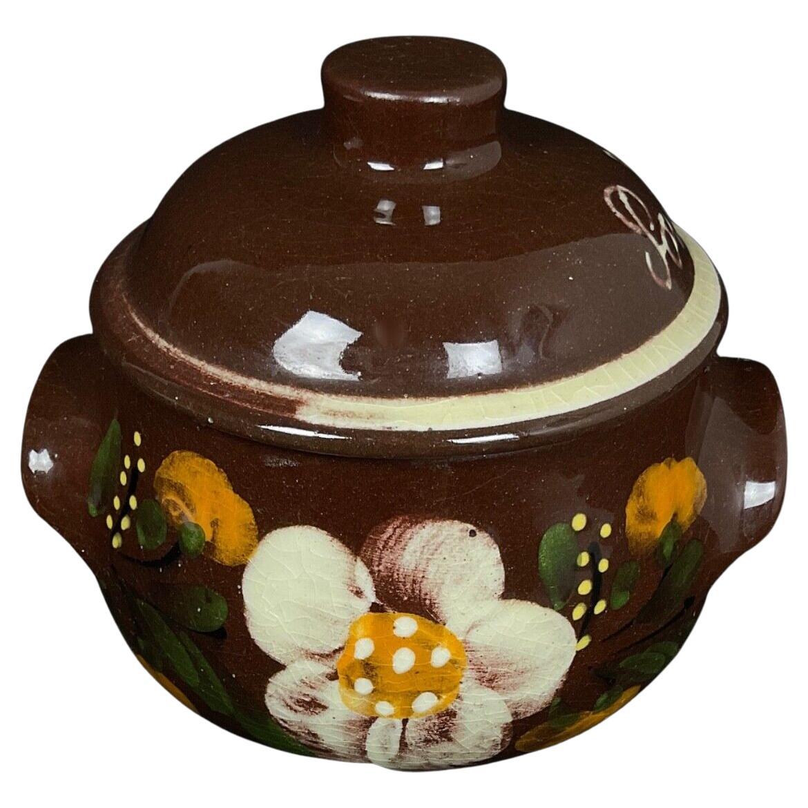 Cestino da tavolo in ceramica Vàros Löd Majolika del XX secolo - 2Y498