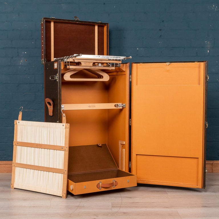 Vintage 20th Century Very Unusual Louis Vuitton Wardrobe Trunk, circa 1950 For Sale at 1stdibs
