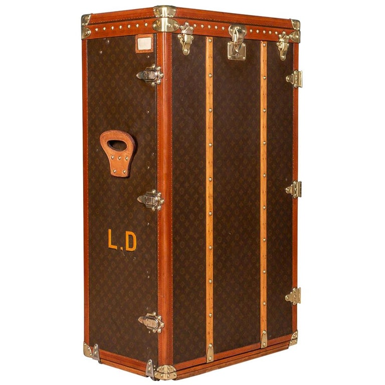 Vintage 20th Century Very Unusual Louis Vuitton Wardrobe Trunk