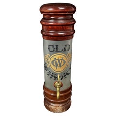 Whisky-Spender aus Holz und Glas, 20. Jahrhundert - Frankreich - 2Y467