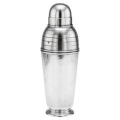 Vintage 20thC Art Deco Silver Plated Cocktail Shaker By Asprey Of London c.1930