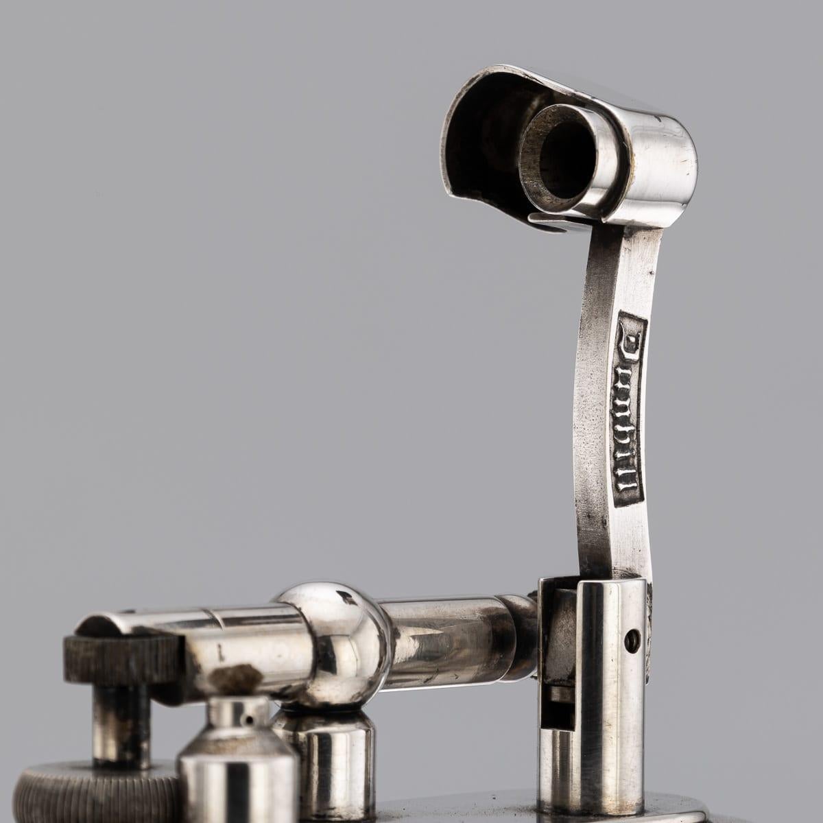 Accendino d'epoca da tavolo Dunhill Half-Giant Joseph Lucas Clear Lucite, 1950 ca. in vendita 5