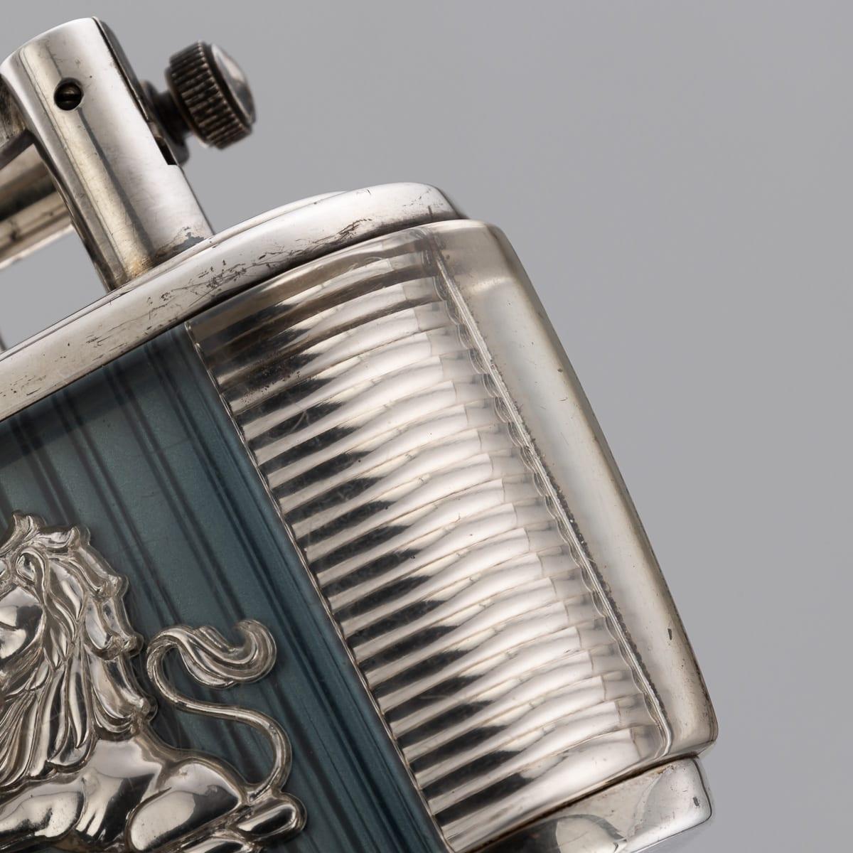 Accendino d'epoca da tavolo Dunhill Half-Giant Joseph Lucas Clear Lucite, 1950 ca. in vendita 11