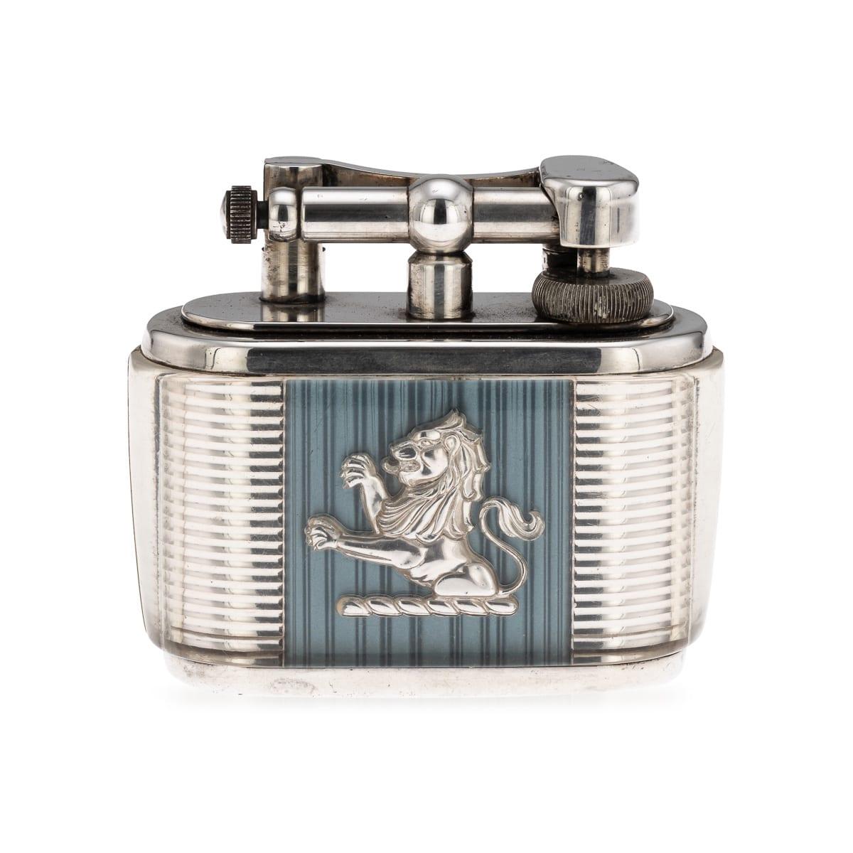 Accendino d'epoca da tavolo Dunhill Half-Giant Joseph Lucas Clear Lucite, 1950 ca. In condizioni buone in vendita a Royal Tunbridge Wells, Kent