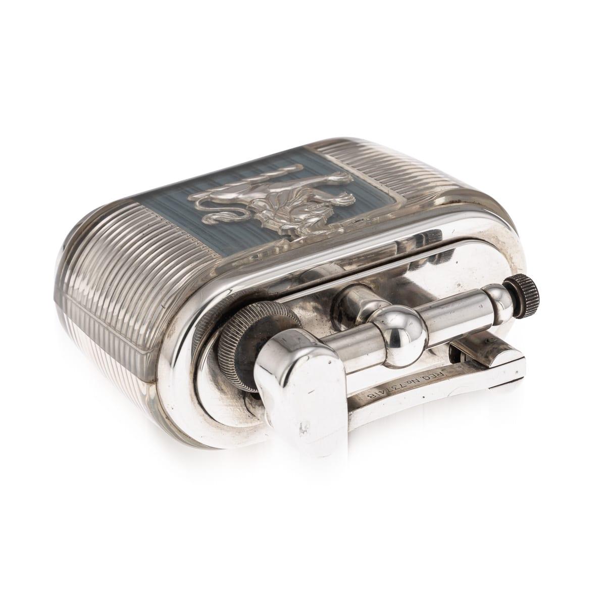 Accendino d'epoca da tavolo Dunhill Half-Giant Joseph Lucas Clear Lucite, 1950 ca. in vendita 2