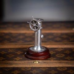 Vintage 20thC English Solid Silver 'Captains Wheel' Cigar Cutter c.1929