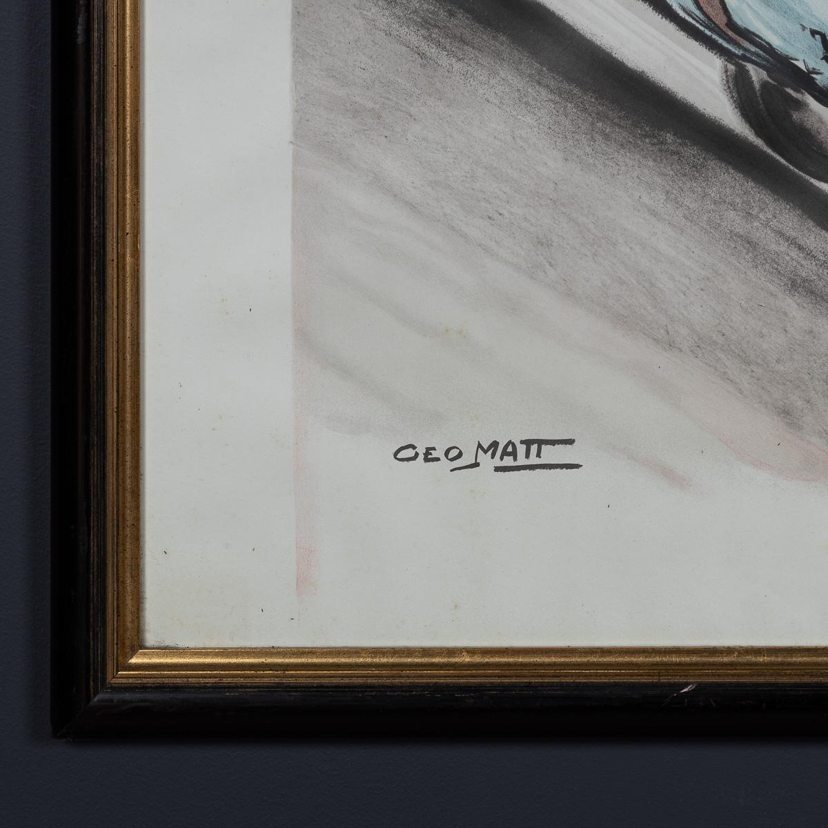 Vintage 20thC gerahmt 1948 Monaco Grand Prix Poster von Georges Hamel c.1985 im Angebot 6