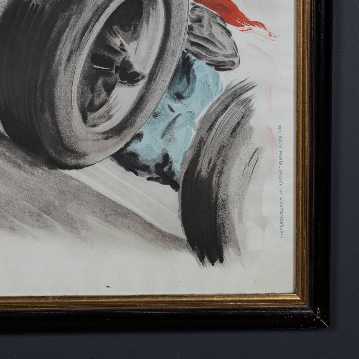 Vintage 20thC gerahmt 1948 Monaco Grand Prix Poster von Georges Hamel c.1985 im Angebot 7