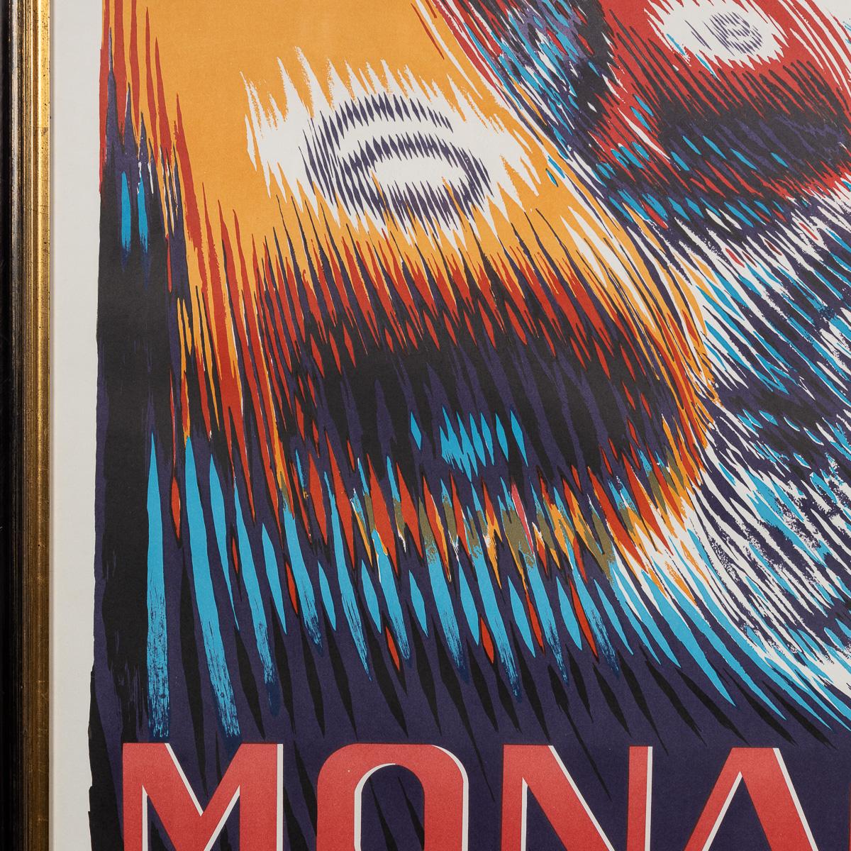 Poster d'epoca del 20° secolo con cornice del Gran Premio di Monaco del 1957 di Bernard Minne c.C. in vendita 3