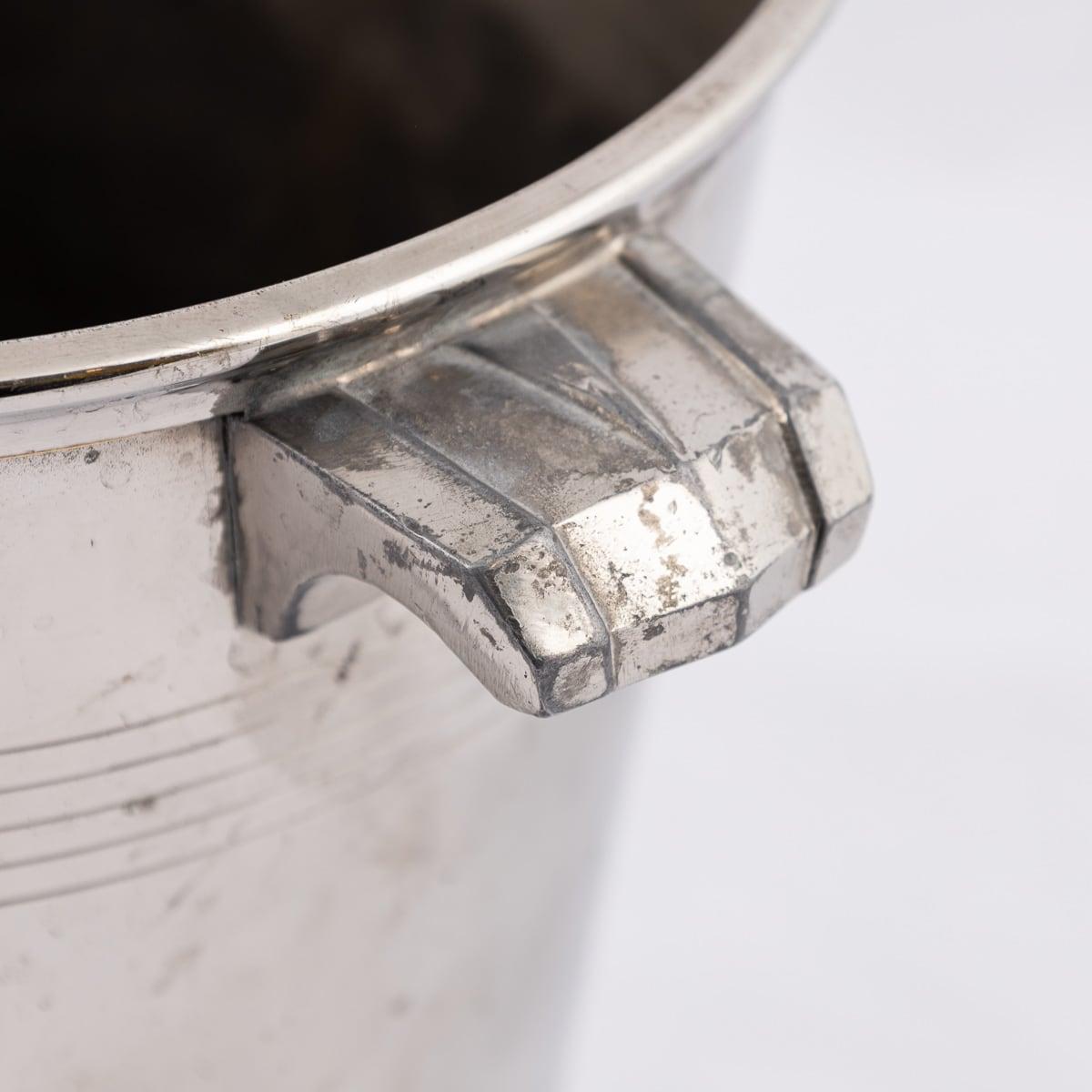 Vintage A Merand & Co Epernay Champagne / Wine Cooler, placcato in argento, del XX secolo. in vendita 5