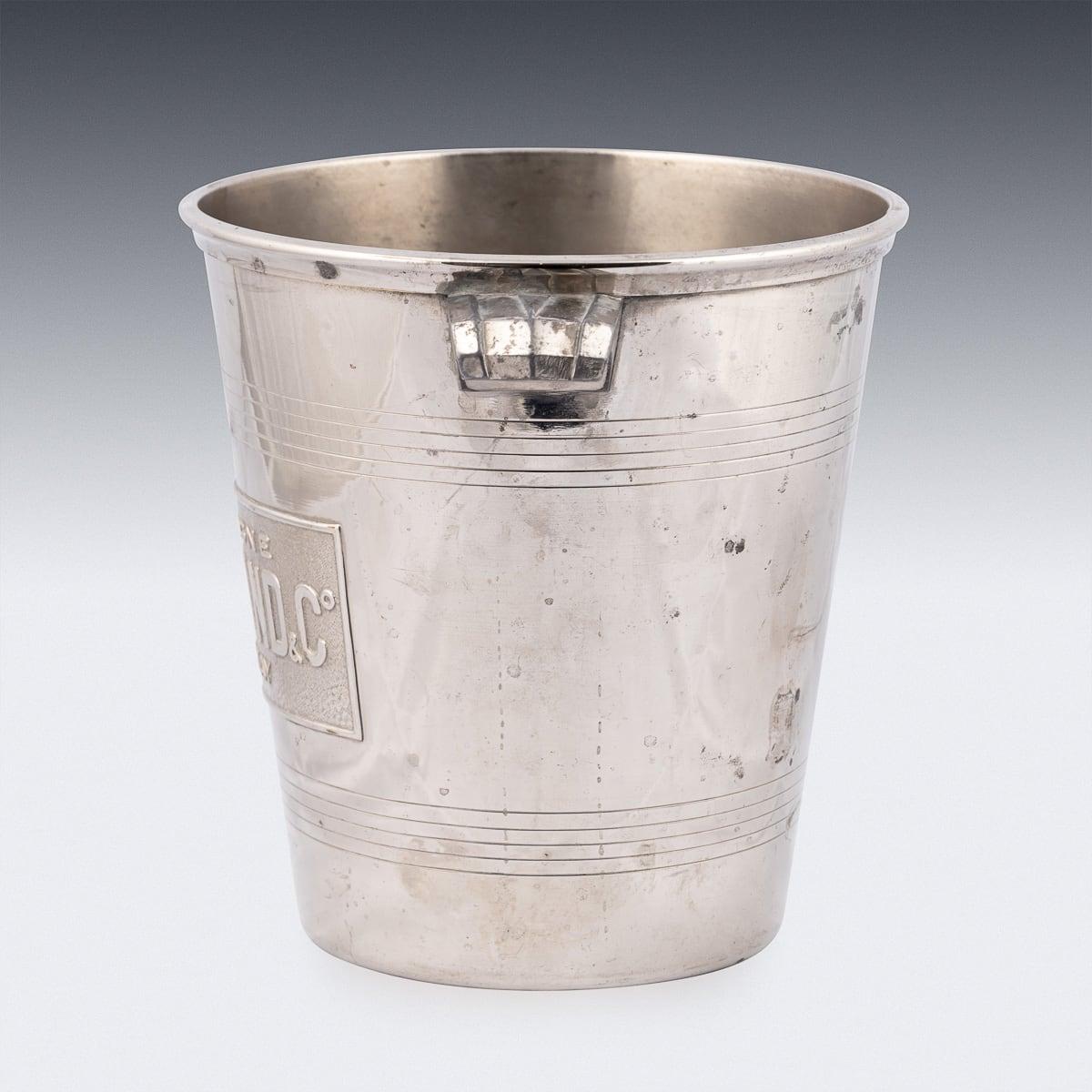 Art Déco Vintage A Merand & Co Epernay Champagne / Wine Cooler, placcato in argento, del XX secolo. in vendita