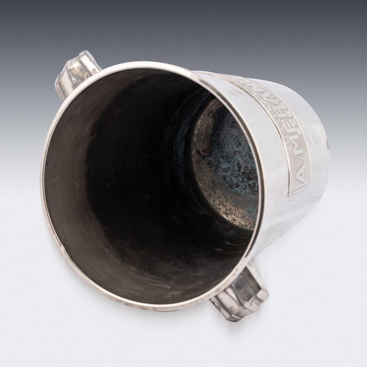 Placcato argento Vintage A Merand & Co Epernay Champagne / Wine Cooler, placcato in argento, del XX secolo. in vendita