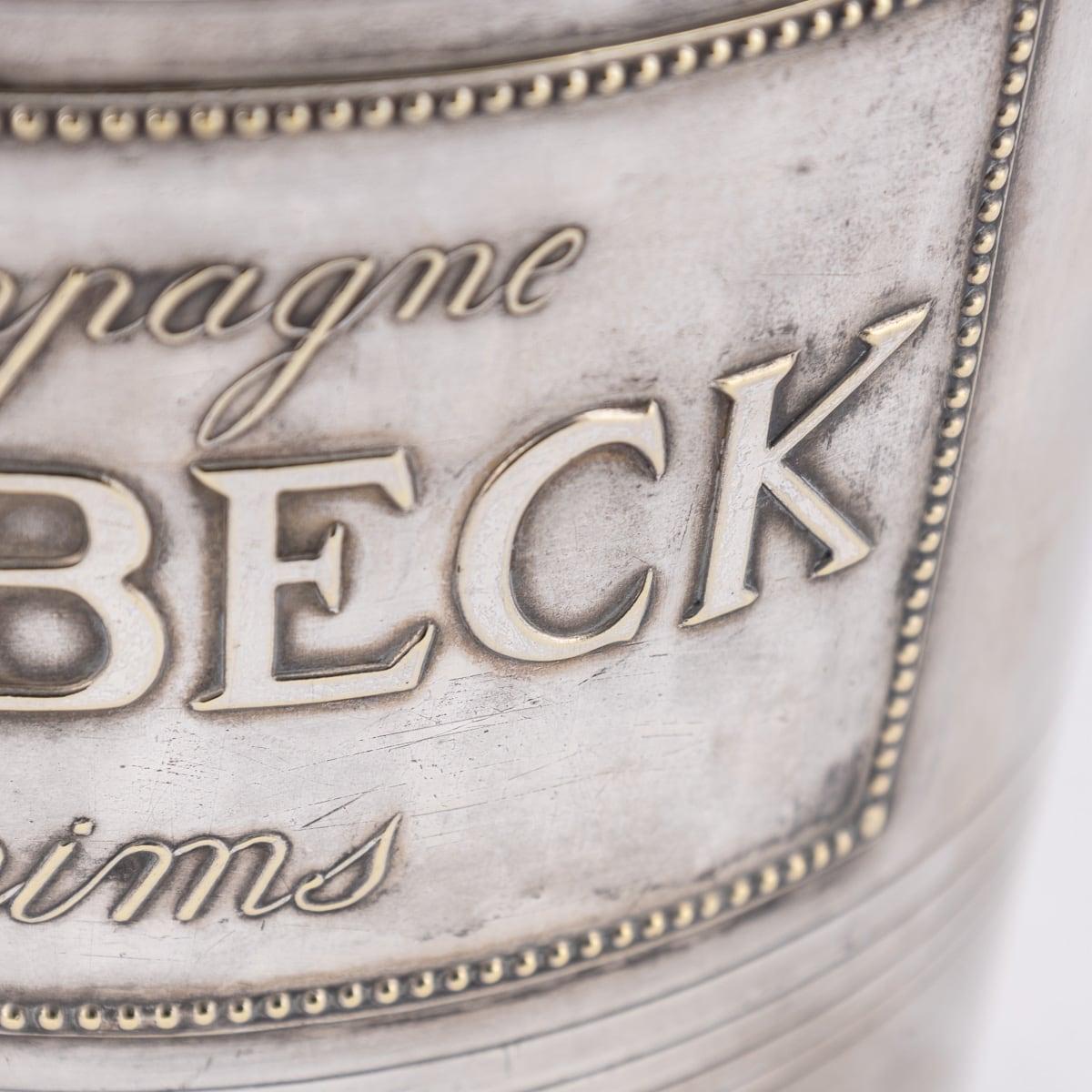 Französischer versilberter Delbeck Reims-Champagner-/Weinkühler, Vintage, 20. Jahrhundert, um 1930 im Angebot 5