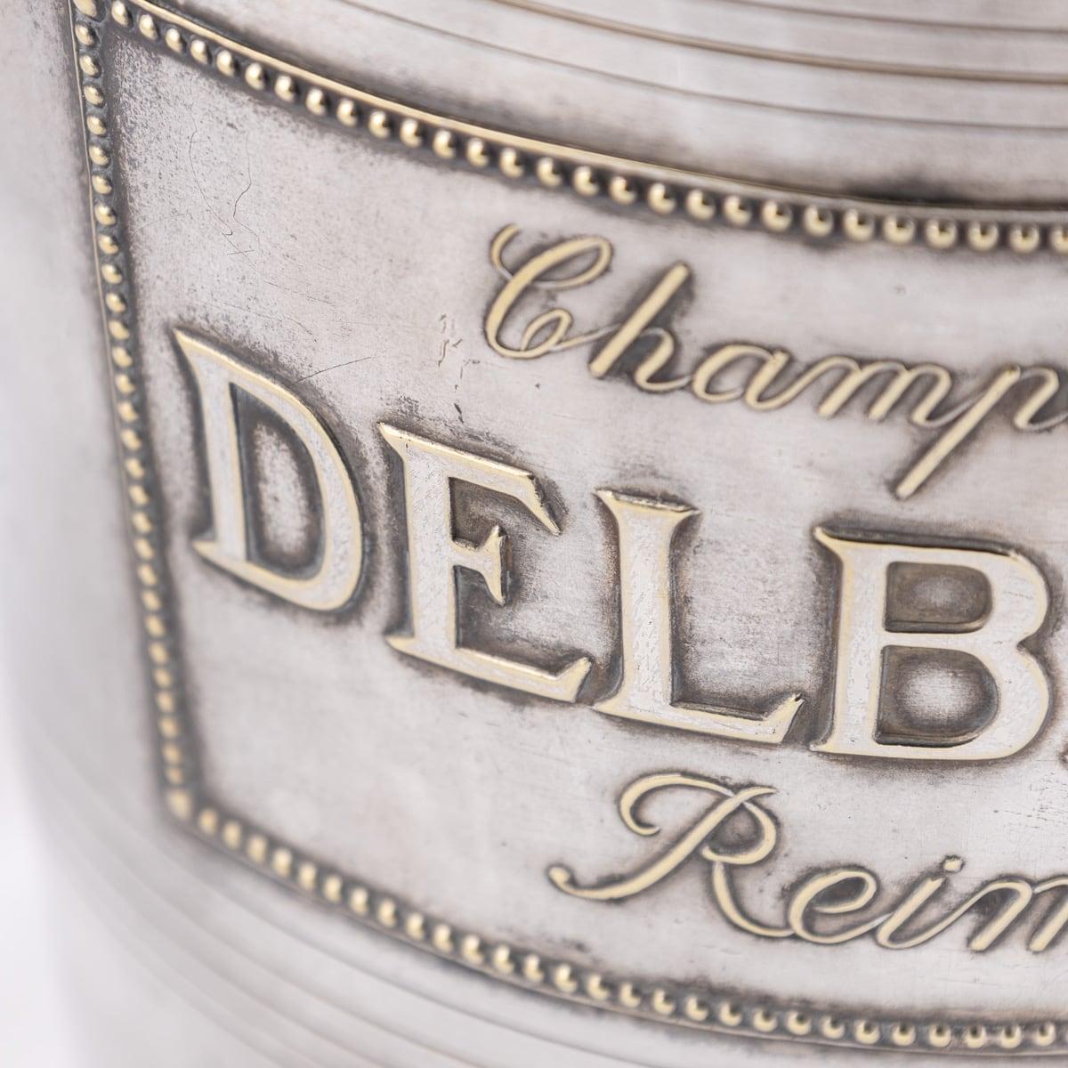 Französischer versilberter Delbeck Reims-Champagner-/Weinkühler, Vintage, 20. Jahrhundert, um 1930 im Angebot 4