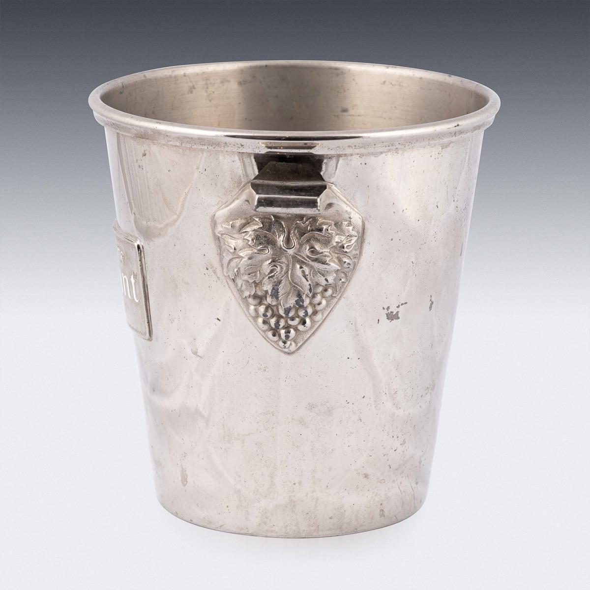 Champañera / Enfriador de vino Morlant Reims de plata francesa del siglo XX c.1930 Art Decó en venta
