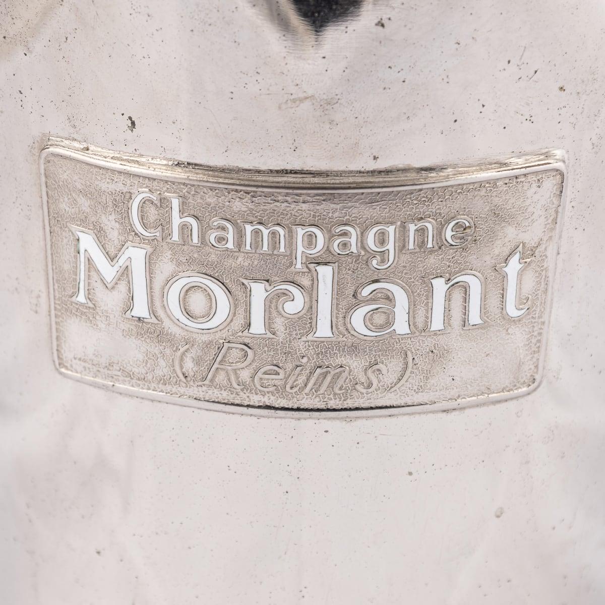 Champañera / Enfriador de vino Morlant Reims de plata francesa del siglo XX c.1930 Chapado en plata en venta