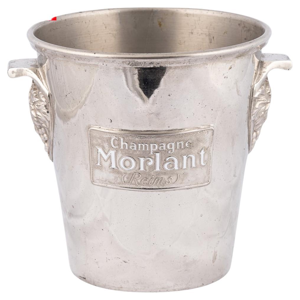 Champañera / Enfriador de vino Morlant Reims de plata francesa del siglo XX c.1930