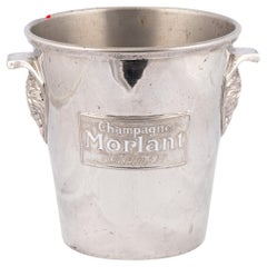 Champañera / Enfriador de vino Morlant Reims de plata francesa del siglo XX c.1930