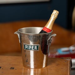 Vintage 20thC French Silver Plated Piper-Heidsieck Reims Champagne / Wine Cooler