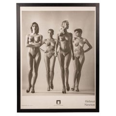 Vintage 20thC French "They Are Coming" Framed Poster By Helmut Newton c.1994