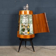 Vintage 20thC Italian Illuminating Bar Cabinet By Aldo Tura c.1960