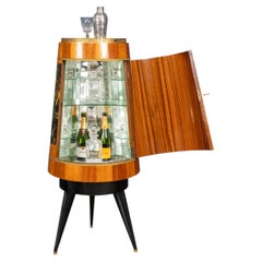 Vintage 20thC Italian Illuminating Bar Cabinet By Aldo Tura c.1960