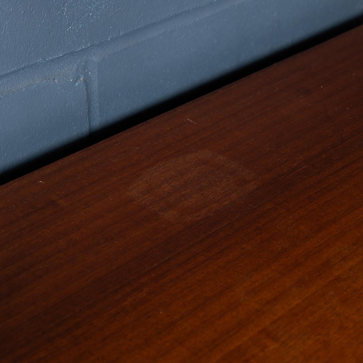 Vintage 20Thc Italian Modular Teak Wall Cabinet c.1960 For Sale 8