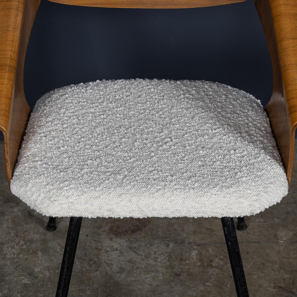 Juego de seis sillas de comedor de madera curvada de Carlo Ratti c.1950 en venta 4