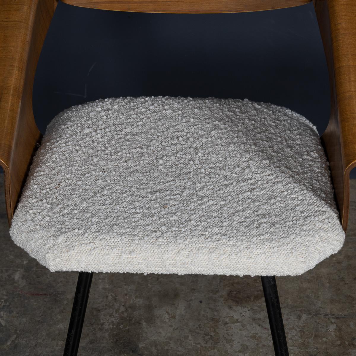 Juego de seis sillas de comedor de madera curvada de Carlo Ratti c.1950 en venta 6
