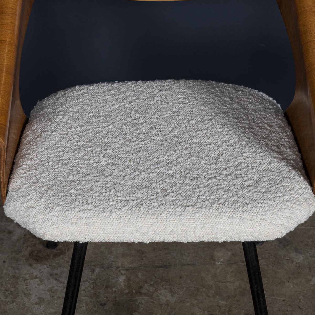 Juego de seis sillas de comedor de madera curvada de Carlo Ratti c.1950 en venta 7