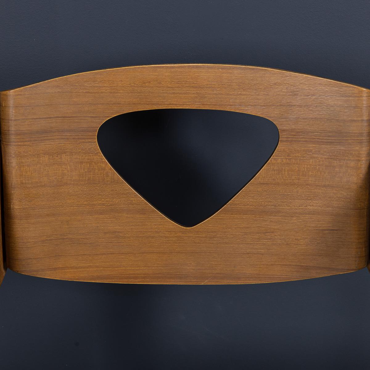 Juego de seis sillas de comedor de madera curvada de Carlo Ratti c.1950 en venta 8