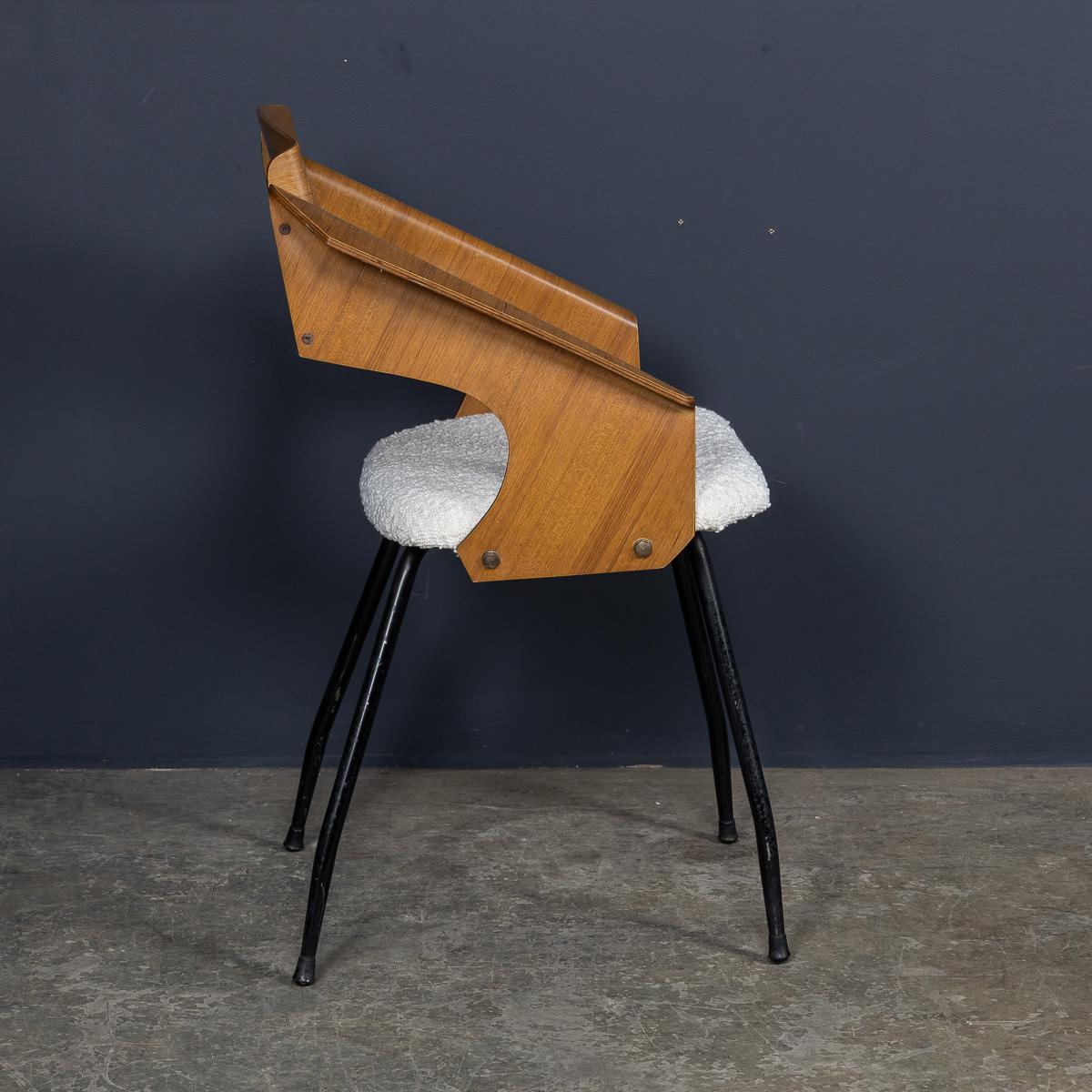Juego de seis sillas de comedor de madera curvada de Carlo Ratti c.1950 Madera curvada en venta