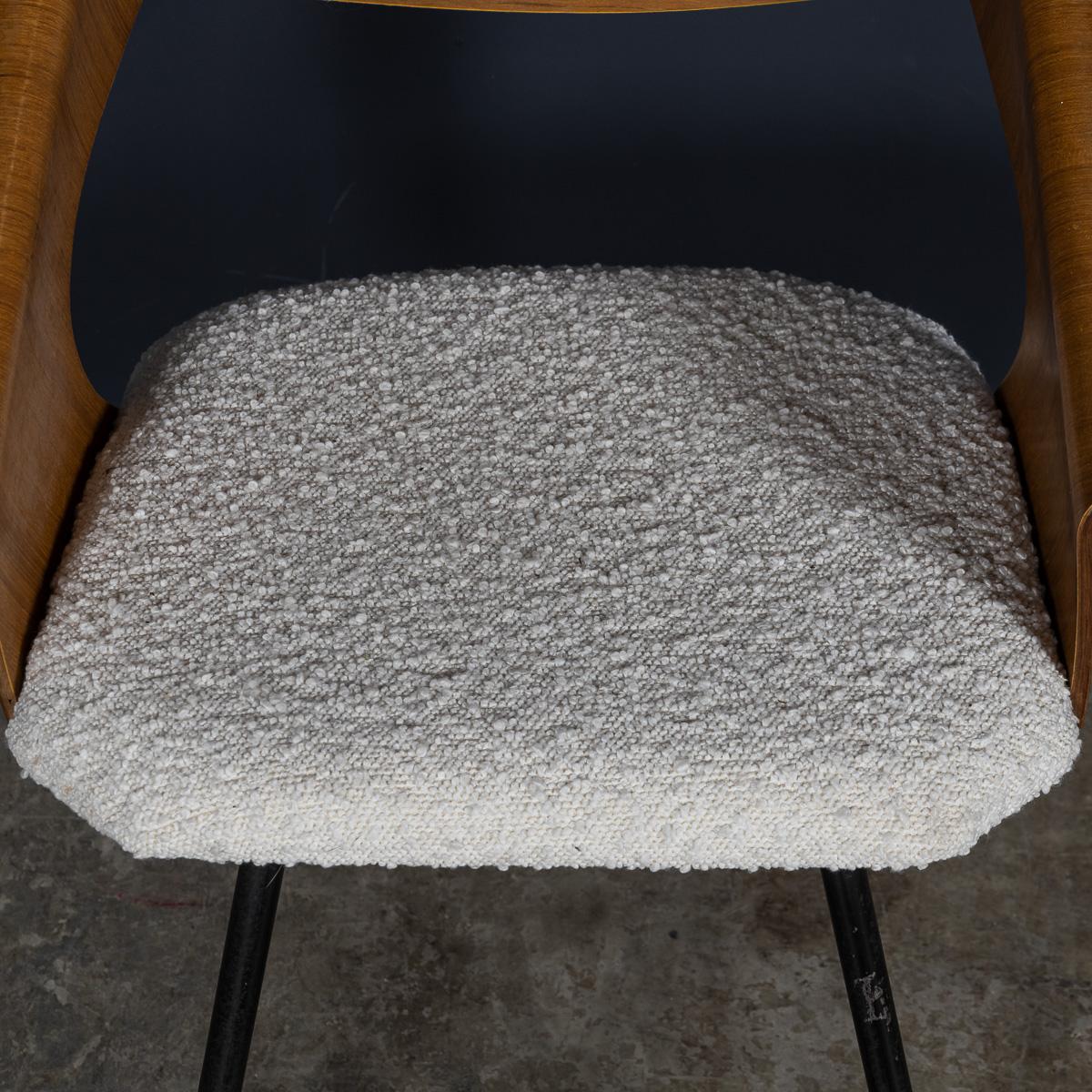Juego de seis sillas de comedor de madera curvada de Carlo Ratti c.1950 en venta 2