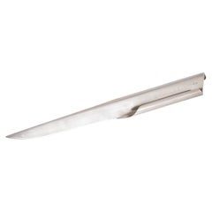 Abridor de cartas / cuchillo para papel italiano de plata maciza de finales del siglo XX, de Bulgari, hacia 1970
