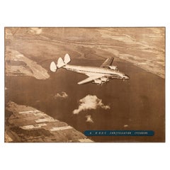 Vintage 20thC Large Photograph Of A Boac Constellation Speedbird c.1950