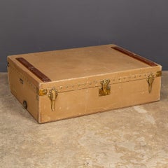 Vintage 20thC Louis Vuitton Car Trunk In Grey Vuittonite Canvas, Paris c.1930